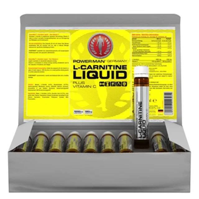 Myprotein Powerman L-Carnitine + Vitamin C - 20 Ampoules